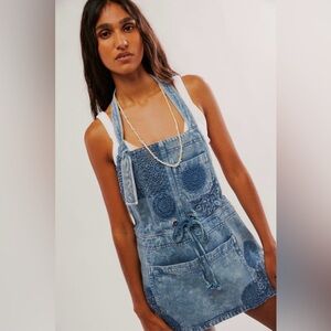Free People We The Free All Daisy Skirtall/Overall Dress NWT XS